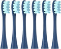 2/4/6PCS Soft Replacement Heads Compatible for Oclean X/X PRO/ Z1/ F1 Blue Brush Toothbrush Vacuum Bristle Nozzles(6PCSBlue)