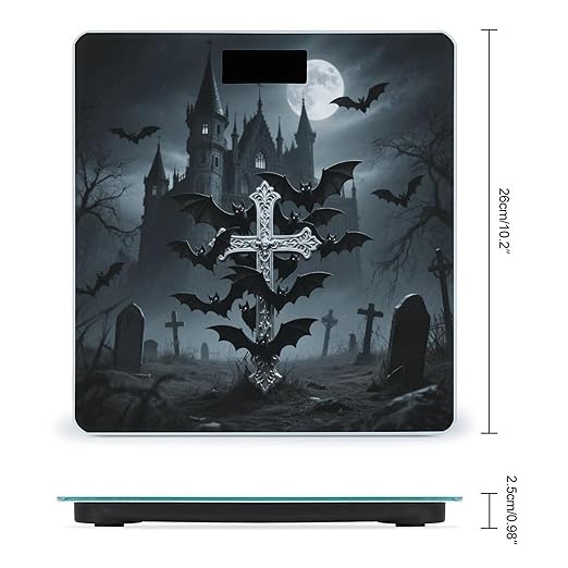 BatCross Scale for Body Weight Sturdy Tempered Glass Weighing Scales with LCD Display Accurate Digital Bathroom Scale Convenient Body Fat Smart Scales Easy Read