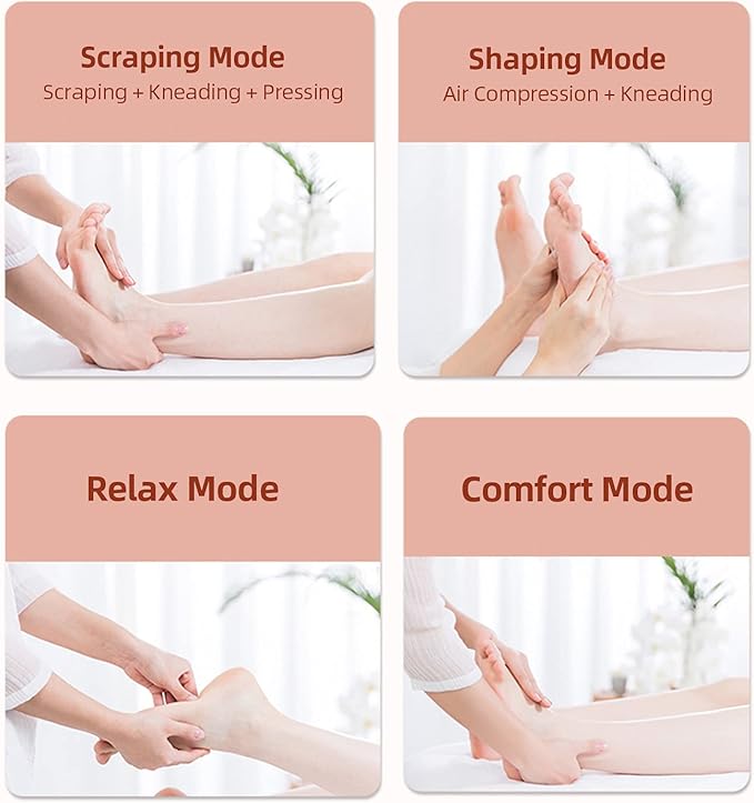 iRest Shiatsu Foot Massager with Double Foot Rollers Air Compression Scraping Deep Kneading Massage Electric Foot Massage Machine for Improving Blood Circulation and Relieving Foot Pain