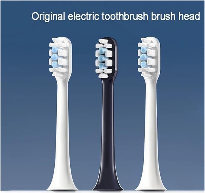 Compatible for 3/6 Pieces of T302 ultrasonic Toothbrush Heads - Replacement Parts Oral Hygiene Products(6pcs Black)
