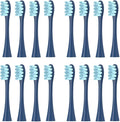 16pcs Replacement Brush HeadsCompatible for X/Pro/ Z1/ SE F1 One PW01/03/05/07/09 P5 Electric Toothbrush(16 Blue)