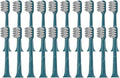 Replacement Toothbrush HeadCompatible for Q-05/Y2 Electric Heads Soft Bristle Whitening Brush(20PCS Green)