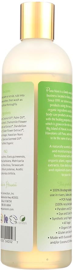 Puna Noni Tuberose Body Wash 12 Fz