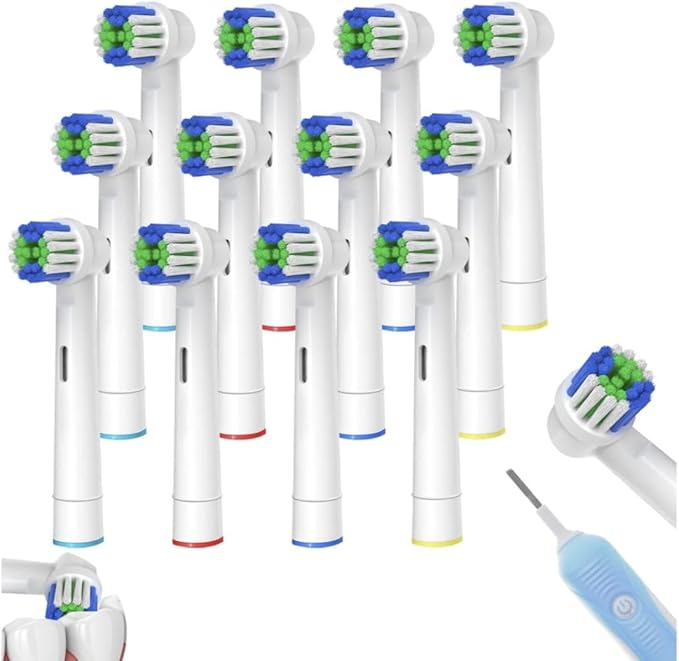Replacement Toothbrush Heads for Oral-B Braun - 12 Pack Electric Toothbrush Head Refills Compatible with Pro 500/1000/3000/5000/7000 Vitality Triumph