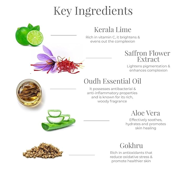 Forest Essentials Silkening Shower Wash Lime Saffron Oudh | Ayurvedic Natural Body Wash for Soft &amp Smooth Skin | Paraben Free &amp Sulphate Free Shower Gel