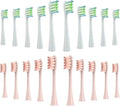 Brush Head ReplacementCompatible for Electric Toothbrush Soft Bristle X/X PRO/ Z1 Brushes Replaceable(10 White 10 Pink)
