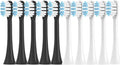 10PCS Replacement Toothbrushes HeadCompatible for SOOCAS X3/X3 Pro/X1/V1/V2/D3/X3U/X5 Soft Electric Brush Clean Nozzles(5Black5White)