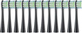 12PCS Replacement Brush Heads Compatible for Oclean X/X PRO/ Z1/ F1/ One/Air 2 /SE Sonic Electric Toothbrush Soft Bristle Nozzles(12Black)
