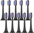 10PCS Replacement Brush Heads Compatible for XIAOMI MIJIA T700 Toothbrush Bristle with Caps Sealed Pack