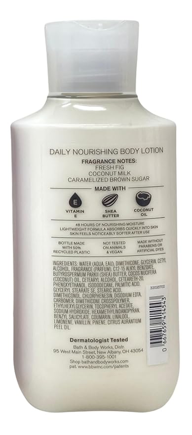 Bath &amp Body Works Brown Sugar &amp Fig Body Wash and Daily Nourishing Body Lotion with a Lavender Dream Bar Soap