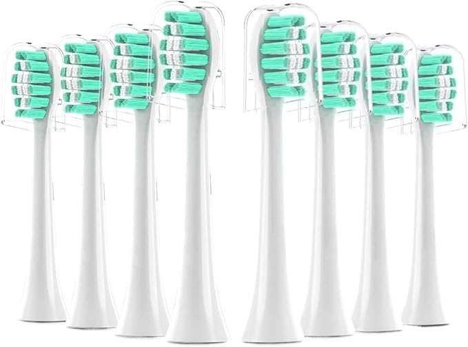 8Pack Replacement Toothbrush Heads Compatible with Phlps Soni Care Sonicare Brush HeadWhite(8pcs Blue)