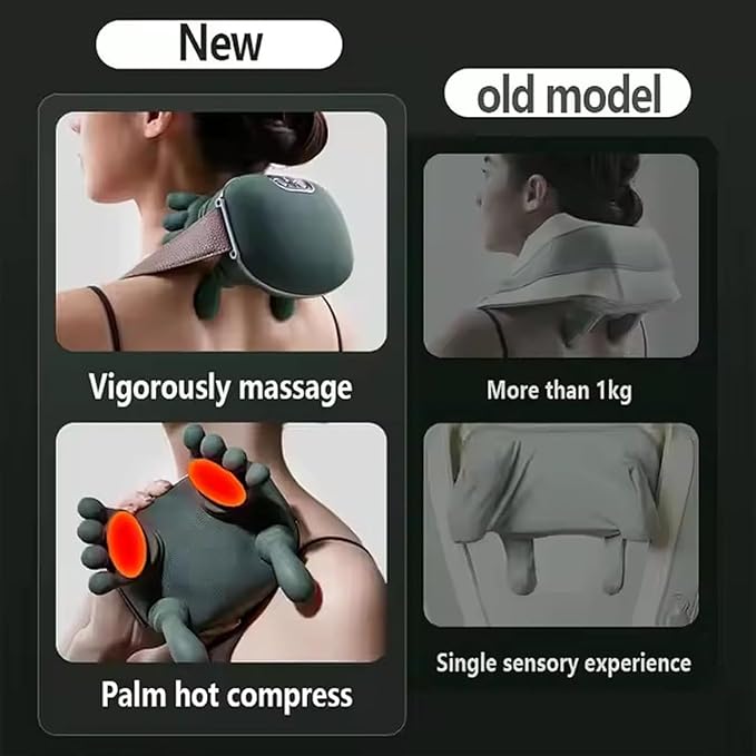 Handheld Neck Massager Neck and Shoulder Massager Electric Finger Pressure Back Massager Suitable for Shoulders and Neck Compact and Lightweight Suitable for Both Men and Women