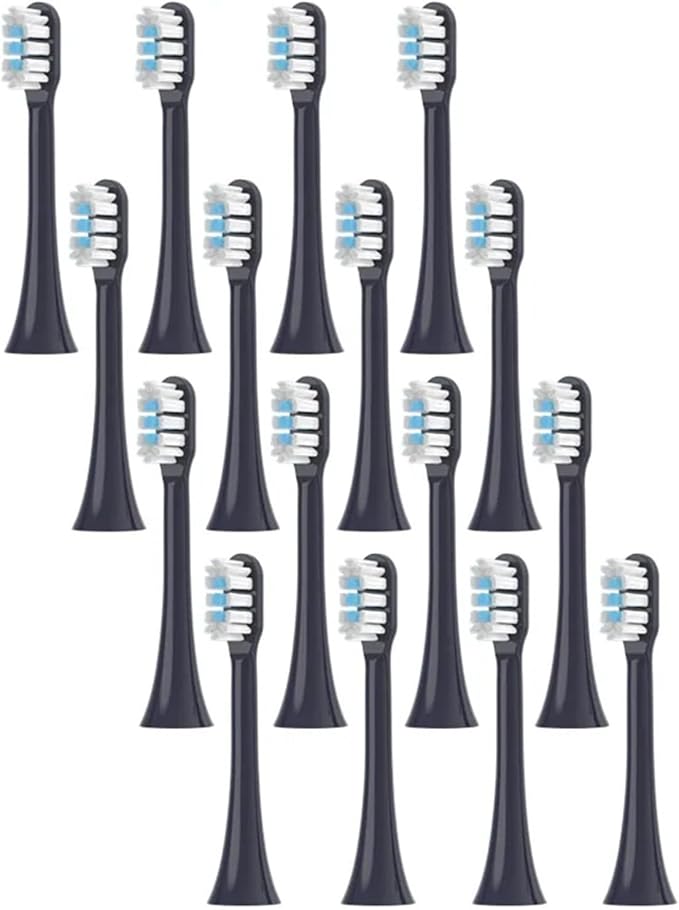 4/8/12/16PCS for T501 Replacement Toothbrush Heads Electric Vacuum Soft Bristle Brush(T501 black-16pcs)