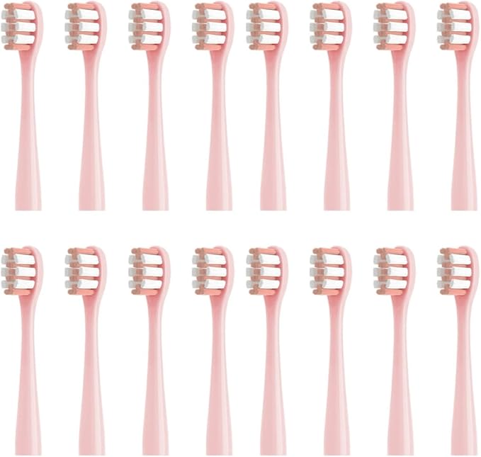 Replacement Toothbrush Head Compatible for NX7000 Sonic Electric Soft Bristle Tooth Brush16pcs(16PINK Clean Type)