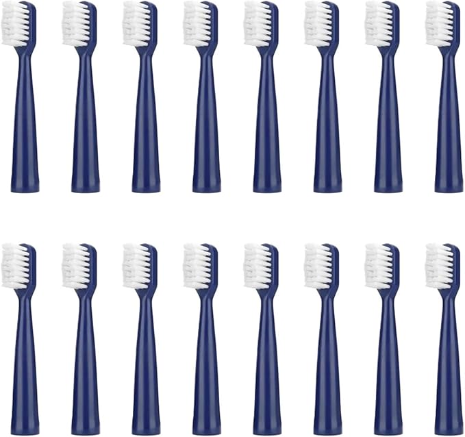 16pcs Replacement Toothbrush HeadsCompatible for S12/HYUNDAI XM-806/ACA ALY-HYS01W/TSOP/Royalstar/INPHIC Electric Bristles(16blue)
