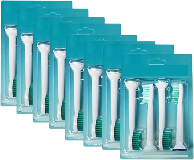 28-32pcs Electric Toothbrush Replacement HeadsCompatible for with Brush Click-on Handles(32pcs)