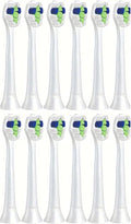 Compatible for Ph Soni Care W2 H6063/67 Replacement Brush Heads Diamond Clean 3 6 9 Series Electric Toothbrush(12PCS)