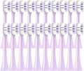 20/50/100PCS Copper Free Replaceable Brush Heads Compatible for X3/X3U/X5 Soft Bristle Mint/VanGo Green Sonic Nozzles No Metal(100Purple)