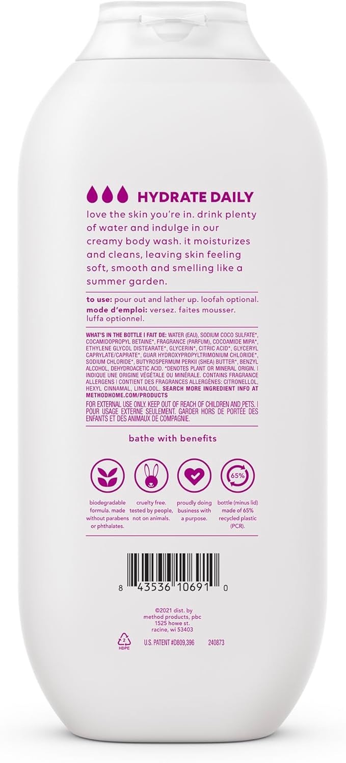 Method Body Wash Magnolia Paraben and Phthalate Free 18 oz (Pack of 6)