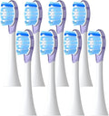 8 Pcs Replacement Brush Heads ForCompatible for Philip Diamond Series HX6064 HX6930 HX6730 Sonic Electric Toothbrush Vacuum Nozzle A3(8 Purple A3)