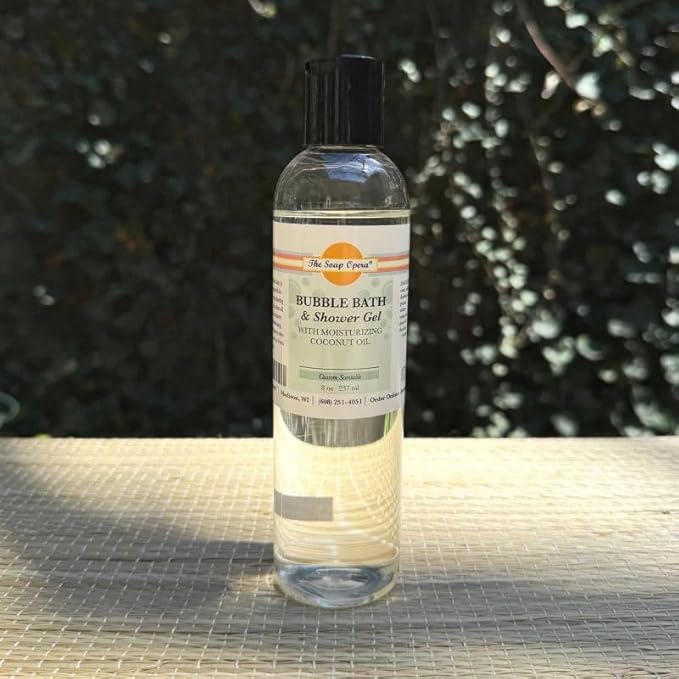 The Soap Opera Bubble Bath and Shower Gel with Coconut Oil Cleansers Skin-Softening Custom Scents (8fl oz 237 mL)
