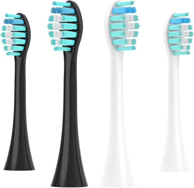 Compatible For Sonicool Electric Toothbrush Head 051B Cleaning Replacement Head DuPont Bristle Replacement Brush Heads Nozzles8/16pcs(8PCS WHITE)