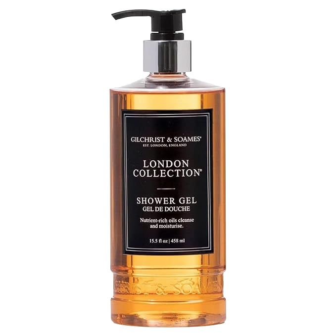 Gilchrist &amp Soames London Shower Gel &amp Body Wash – Hydrating Cleanser with Red Tea Soy &amp Grape Seed Oil – Sulfate Paraben &amp Cruelty Free Cleanse with Crisp Clean Scent 15.5 oz.