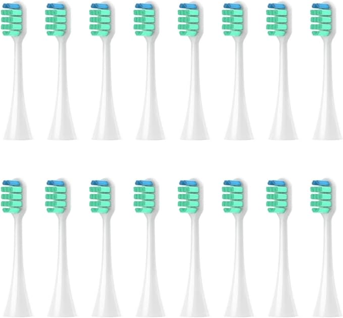 Replacement Toothbrush HeadsCompatible for Panasonic Doltz EW-DC01/DC12/PDL54/PDP51/EW1031/DE92/WEW0980/DL40/DL75/DL82 Electric(16pcs White)