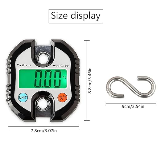 Hoyer Lift Scale for Home Use - Simple and Fast Maximum Weight 330lb (Black)
