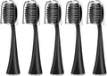 10Pcs Brush Head Refills with Soft Bristles Fit Pro Series for Daily Use(5pcs Black)