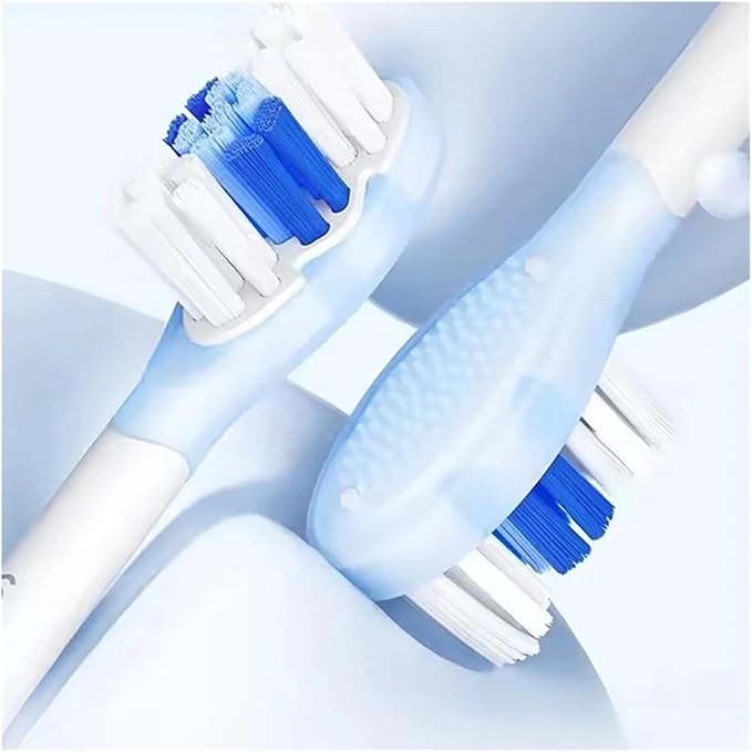 Compatible with Soocas X3S Replacement Toothbrush Heads Compatible with X3U/X3pro/D2/D3S/D5 Electric Nozzles(2 Clean White)