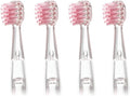 Kids Replacement Toothbrush Heads ForCompatible for Revyline RL025/LANBEIBEI LB-L01 Electric Accessories Nozzles Bristles(4PCS Pink)