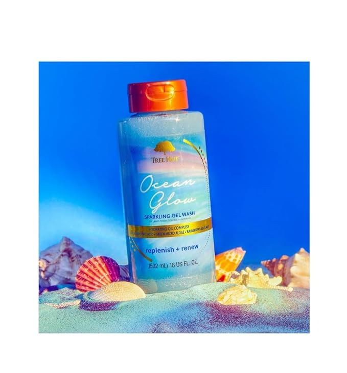 Tree Hut Ocean Glow Hydrating Foaming Gel Body Wash 18 fl oz Ocean Glow Hydrating Fragrance Mist 5.2 fl oz