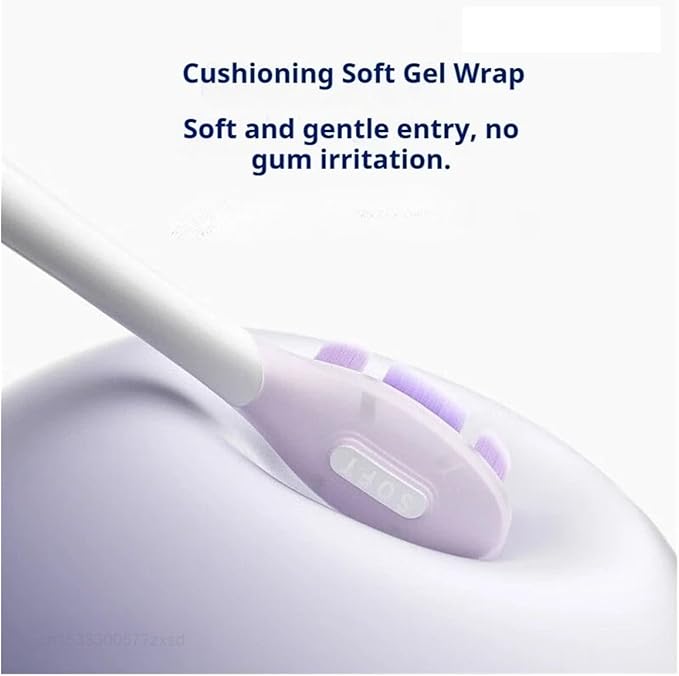 Compatible for MBS308 Toothbrush Brush Head 3PCS(Purple)