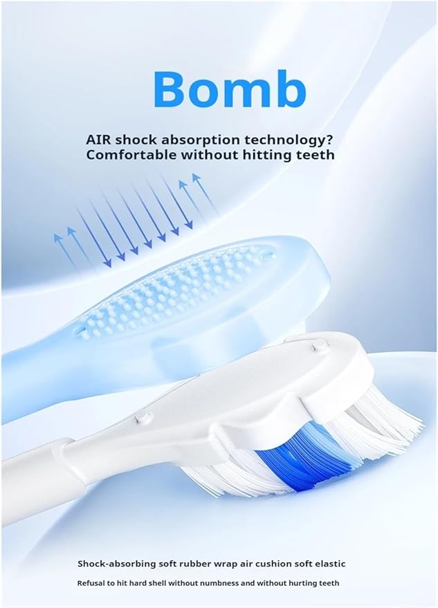 Compatible for SOOCAS X3S/X3U Replacement Toothbrush Heads x3pro/D2/D3S/D5 Tooth Brush Head(2 Clean White)
