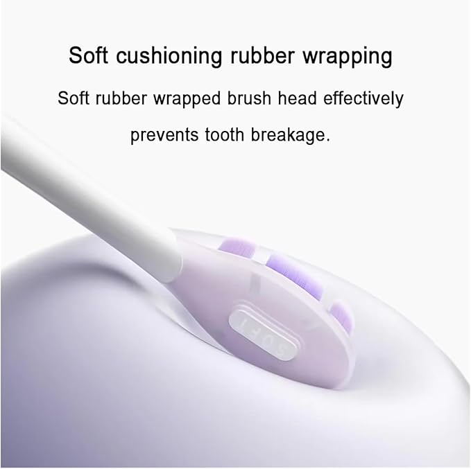 Compatible for Xiaomi Electric Toothbrush Brush Head 3/6PCS for Sonic Vibration Pro 4 Brushing Modes(6PCS Caring Version)