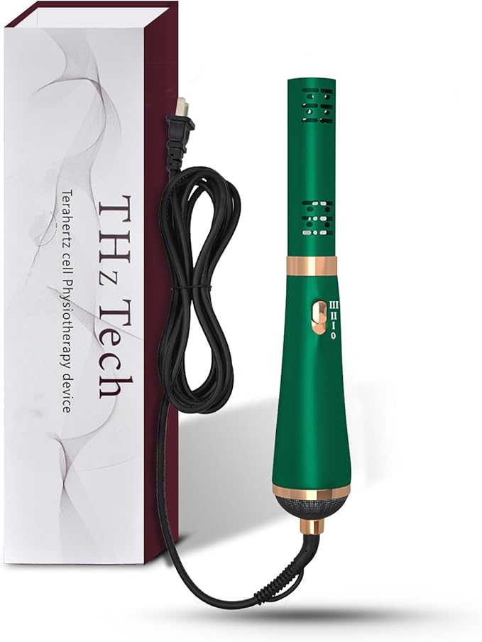 Terahertz (THZ) Wand Therapy Devices Blower Healthy Physiotherapy Plates Electric Heating Therapy Massage Quantum Wellness/Body/Water Enhancement Terahertz Frequency Wand Green