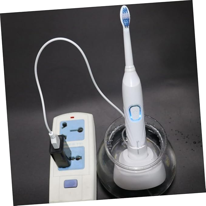 Milisten ’s Electric Toothbrush USB Charging Sonic Vibration Toothbrush with Soft Bristles Waterproof for Home Use White Set
