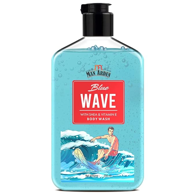 Man Arden Blue Wave Luxury Body Wash Infused With Shea Butter &amp Vitamin E 250ml