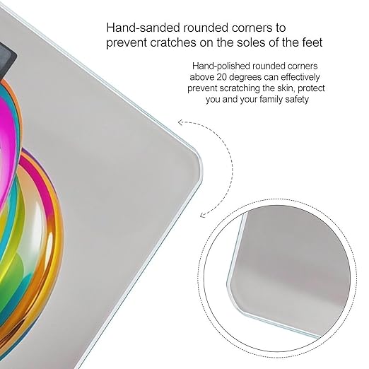 Shaped Balloon Scale for Body Weight Digital Bathroom Scale Toughened Glass High Precision Scales for Body Weight with Large LCD Backlight Display Weight Scales