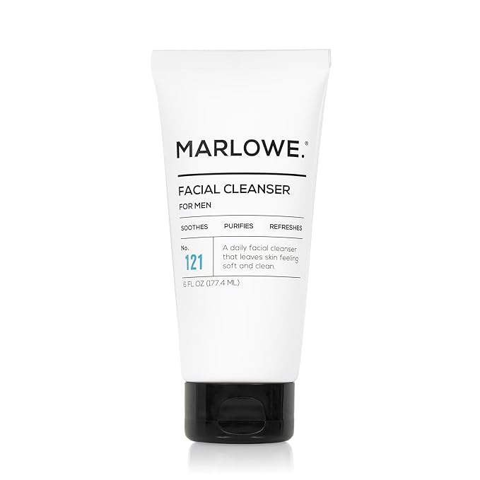 MARLOWE. Men's Body Wash &amp Face Cleanser Bundle – Refreshing Wash with Natural Extracts + Purifying Daily Cleanser