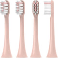 16Pcs Replacement Brush HeadsCompatible for SOOCAS V1/X1/X3/X5/X3U/X3PRO/v1/v2 Electric Toothbrush Soft Bristle Nozzles(Pink)