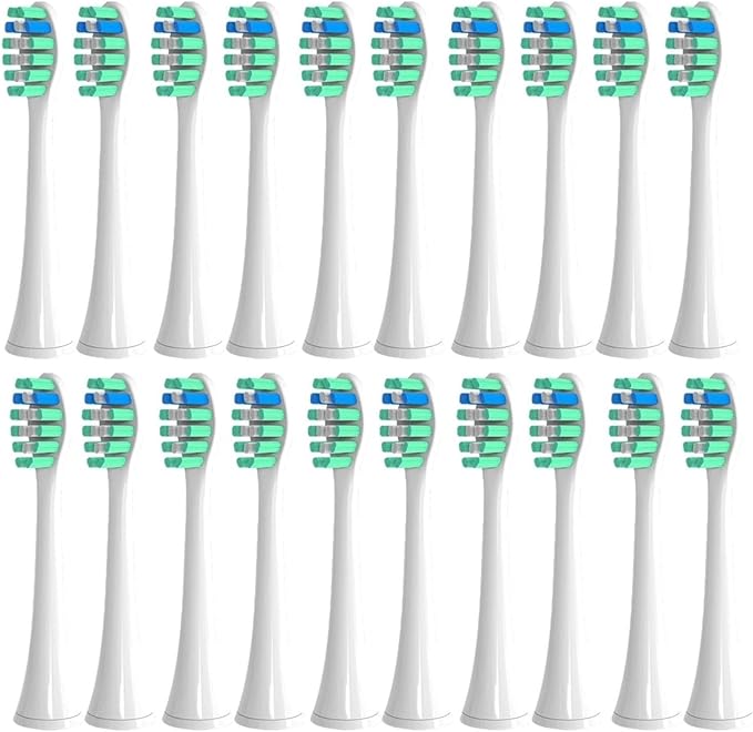 16Pcs Replacement Toothbrush Head BrushCompatible for Care C2(16pcs Green)