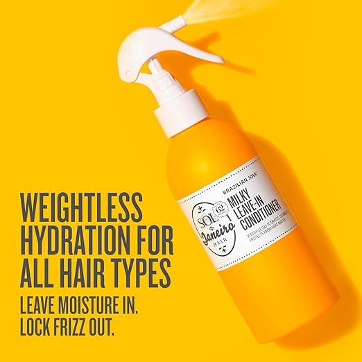 Sol de Janeiro Milky Leave-In Conditioner 7 fl oz &amp Brazilian Play Body Wash 13 fl oz Bundle - Cheirosa 62 Scent Amazon Exclusive