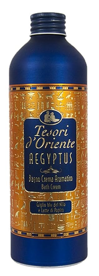 Tesori d'Oriente: Aegyptus Bath Cream with Blue Lily of the Nile and Papyrus Milk - Pack of 6 [ Italian Import ]