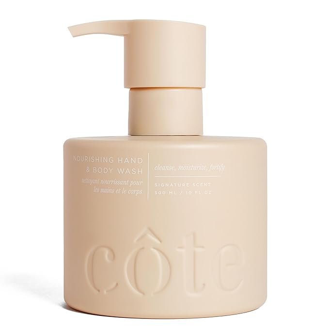 Cote Beauty’s Nourishing Hand &amp Body Wash for Dry Skin Soothing Formula Hydrating Body Wash for Sensitive Skin Antioxidant Rich Cleanser Vegan &amp Cruelty-Free Made in USA 10 Fl Oz