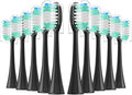 10 Pieces Large Brush Head Bristles Compatibility for Series Electric Toothbrush Soft(Black)