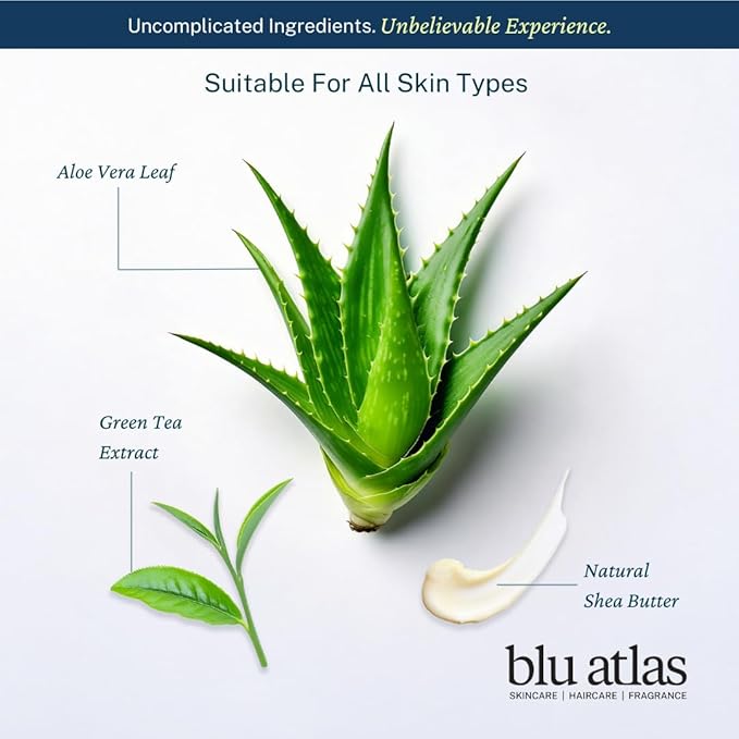 Blu Atlas Men's Body Wash Shampoo and Conditioner Bundle - Coconut Apricot - Gentle Cleansing Hydrating Shampoo for Volume All Hair Types - 8 oz Bottle