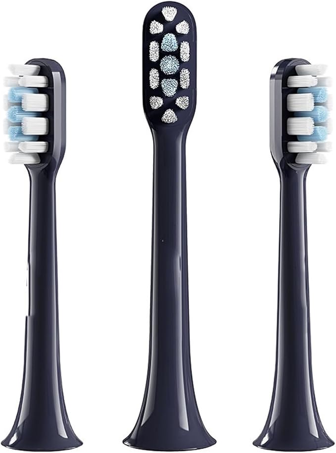 Replacement Tooth Brush HeadsCompatible for Xiaomi Mijia T301/ T302 Sonic Electric Toothbrush Spare(T301T302 Blue 3 pcs)