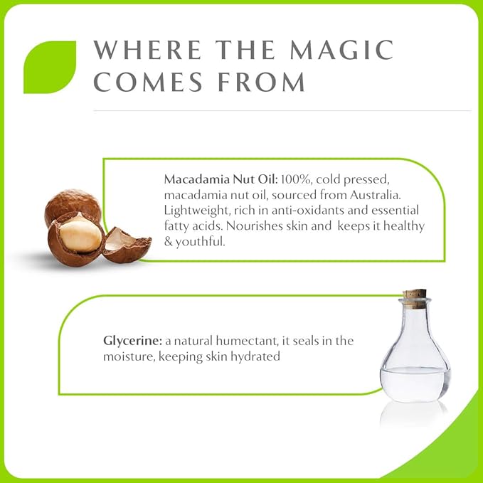 Macadamia Moisture Restore Shower Cleansing Oil - Sulphate &amp Paraben Free (200ml)